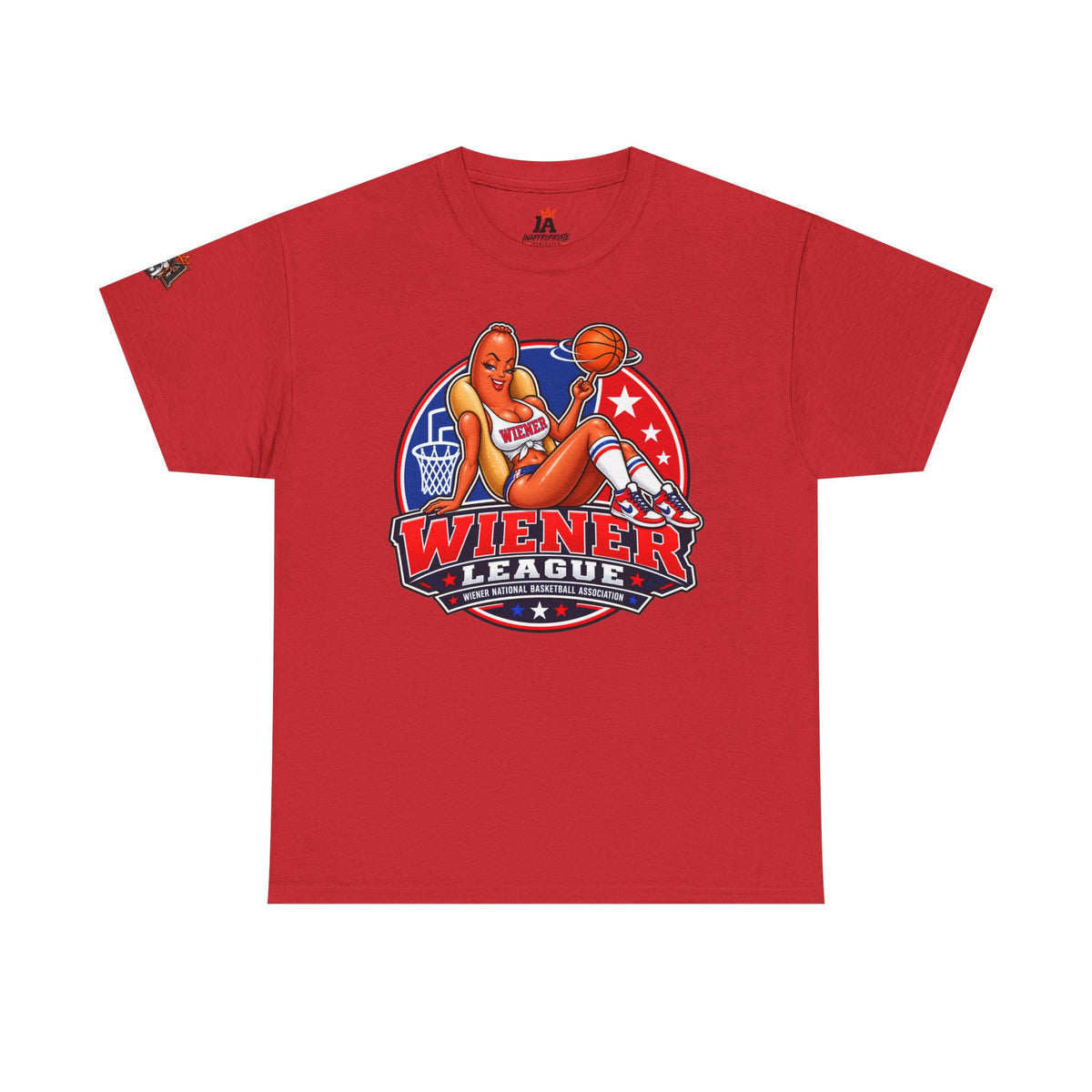 Wiener League Basketball Tee | 47-Page Policy Graphic Shirt | Inappropriate Athletics