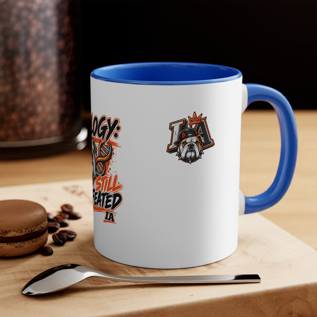 BIOLOGY: STILL UNDEFEATED — IA 11oz Accent Mug